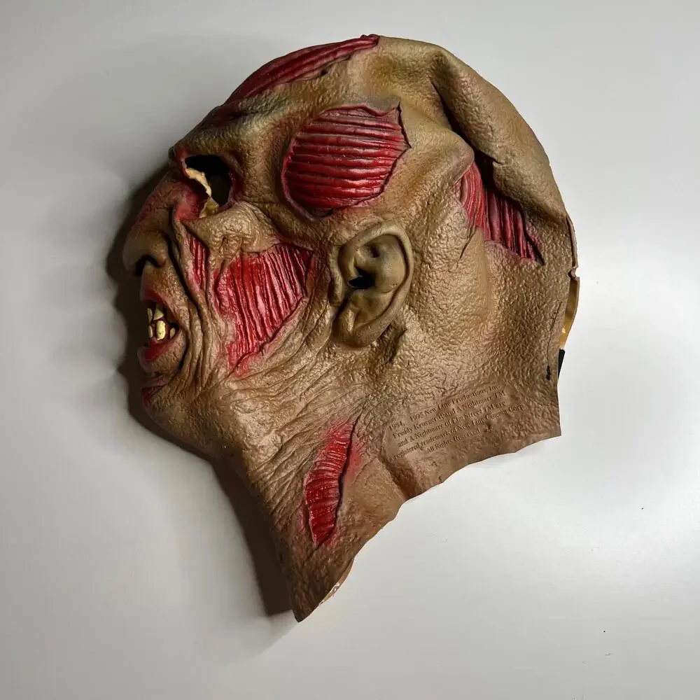 Vintage 1995 Freddy Krueger Latex Mask A Nightmare on Elm Street New Line Cinema